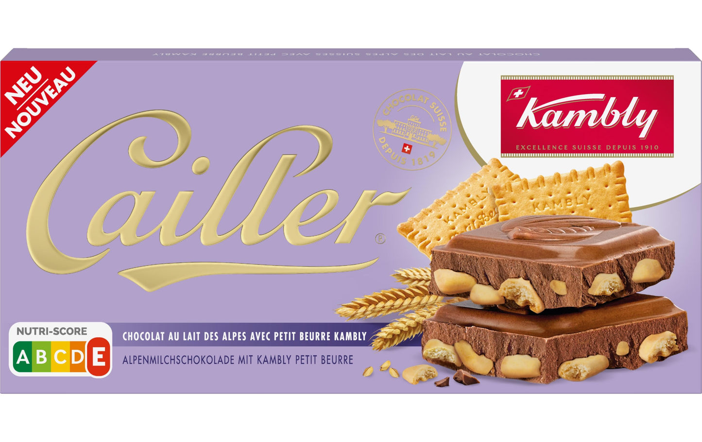 Cailler Tafelschokolade Kambly Milch 180 g