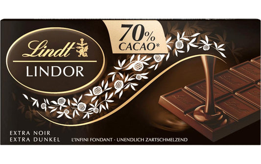 Lindt Tafelschokolade Lindor Dunkel 70% 100 g