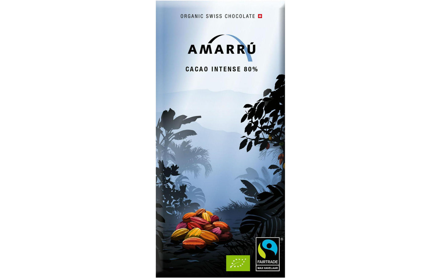 Tablette de chocolat Amarru Cacao Intense 80% bio 100 g