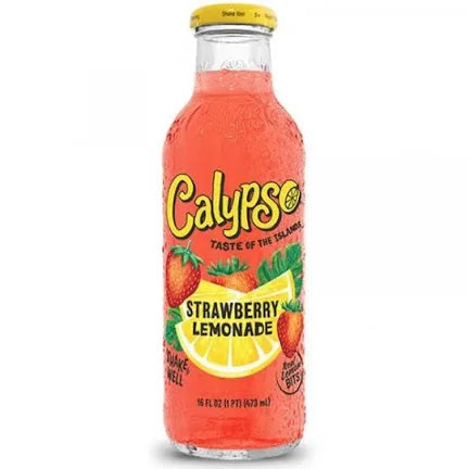 Limonade aux fraises Calypso, 473 ml
