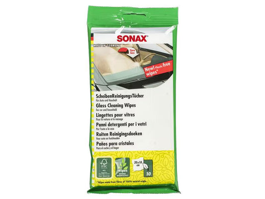 Sonax window cleaning wipes, bag of 10