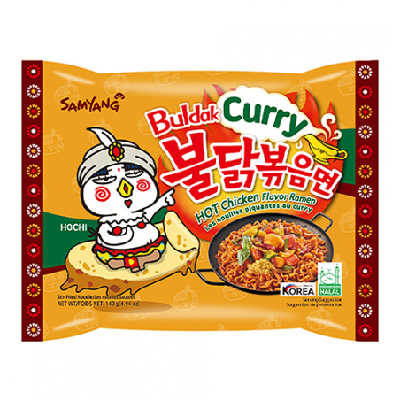 Buldak Hot Chicken Ramyeon (Curry), 140g