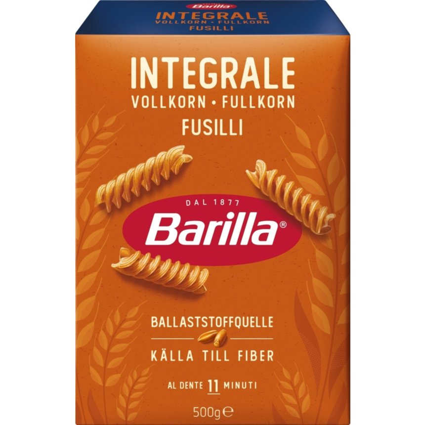 Barilla Whole Wheat Fusilli – 500 g
