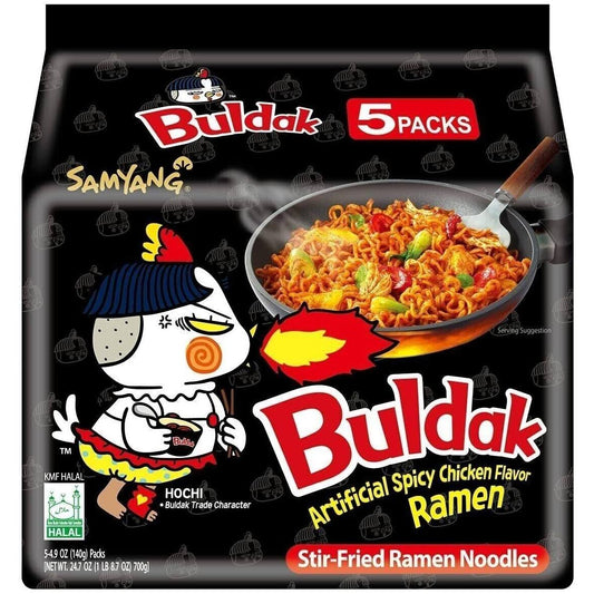 Buldak Samyang Boggummyun Ramen Original, 5 x 140g