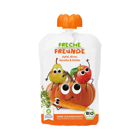 Cheeky Friends Squeeze Apple, Pear, Carrot, Pumpkin, 100 g