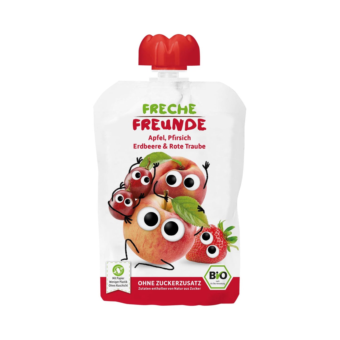 Freche Freunde Quetschmus Apfel, Mango, Pfirsich, 100g