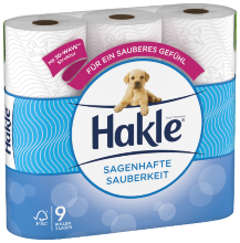 Hakle Toilettenpapier sagenhafte Sauberkeit weiss 3-lagig 12 Rollen