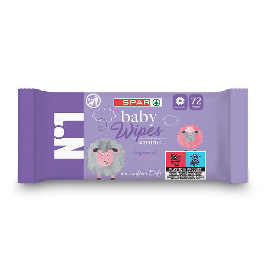 N°1 Baby Wipes Sensitive 72 pieces