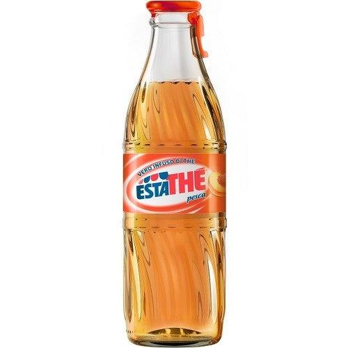 Peach glass bottle, 250 ml