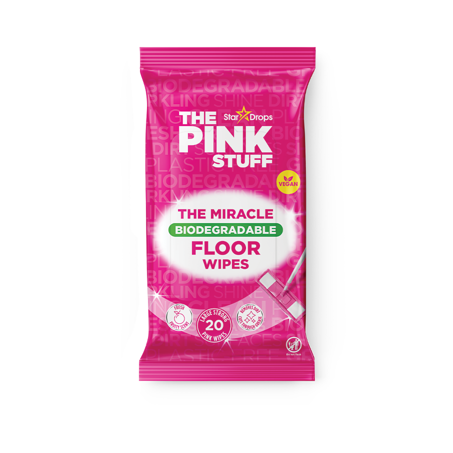 The Pink Stuff Biodegradable Floor Wipes 20 pcs