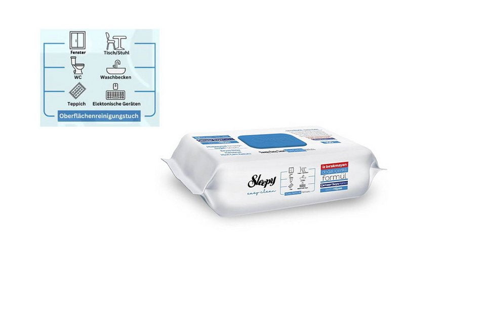 Easy Clean Surface Cleaning Wipes with Bleach Addition - Blue