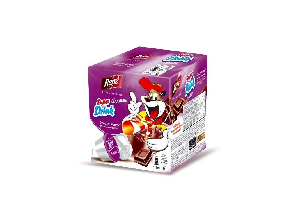 Nescafé Dolce Gusto René Super Drink Chocolate 16 Kapseln für Nescafé Dolce Gusto