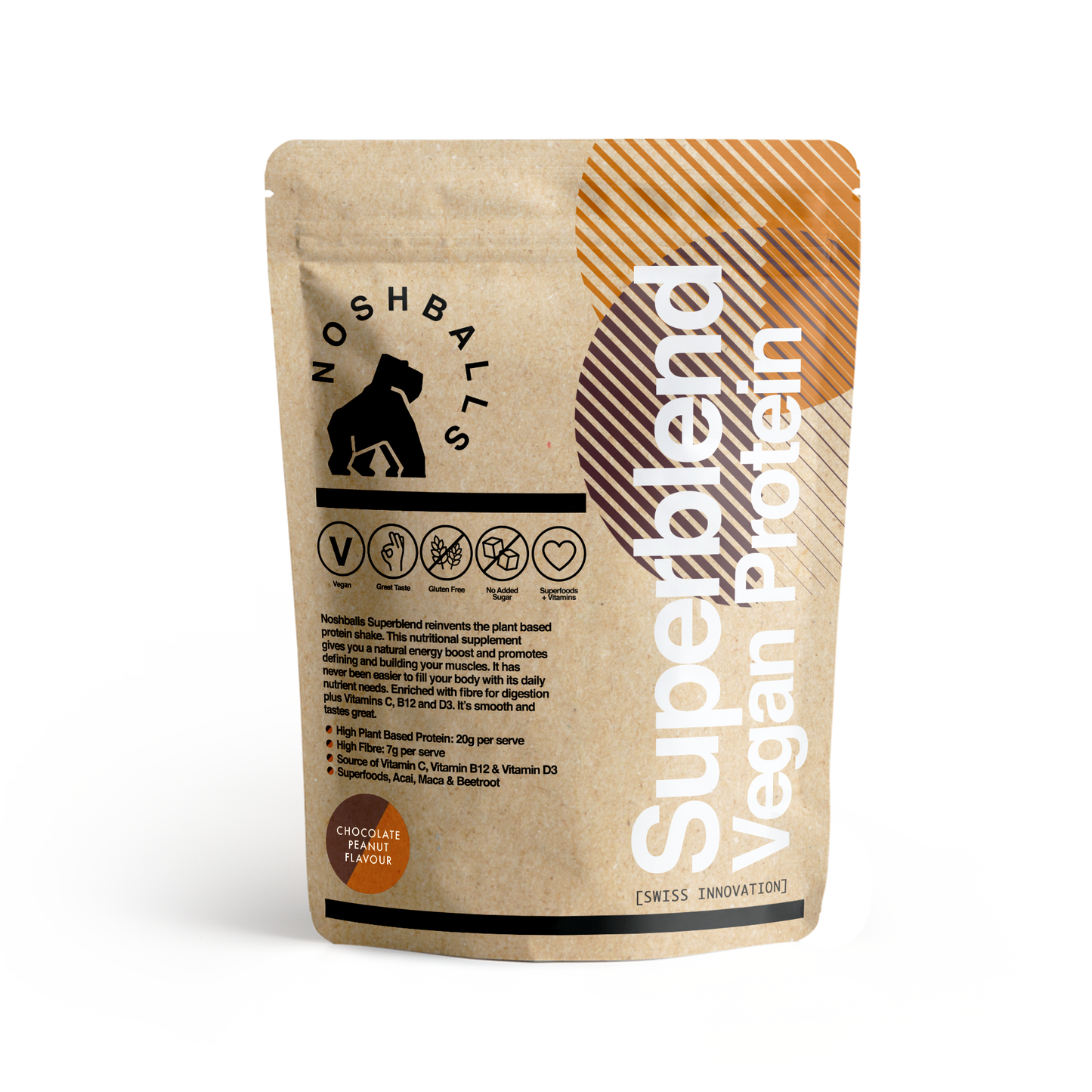 Superblend Vegan Protein Pulver 520g