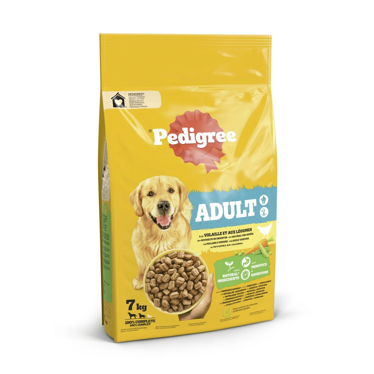 Pedigree Adult Hundefutter mit Geflügel & Gemüse 7kg