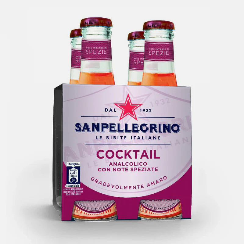 Sanpellegrino Cocktail Analcolico – Alkoholfreier Aperitif (24 × 200 ml)