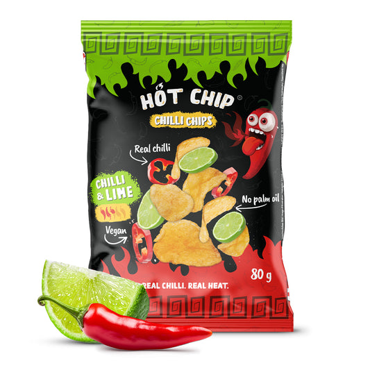 Kartoffelchips Chilli & Lime, 80 g