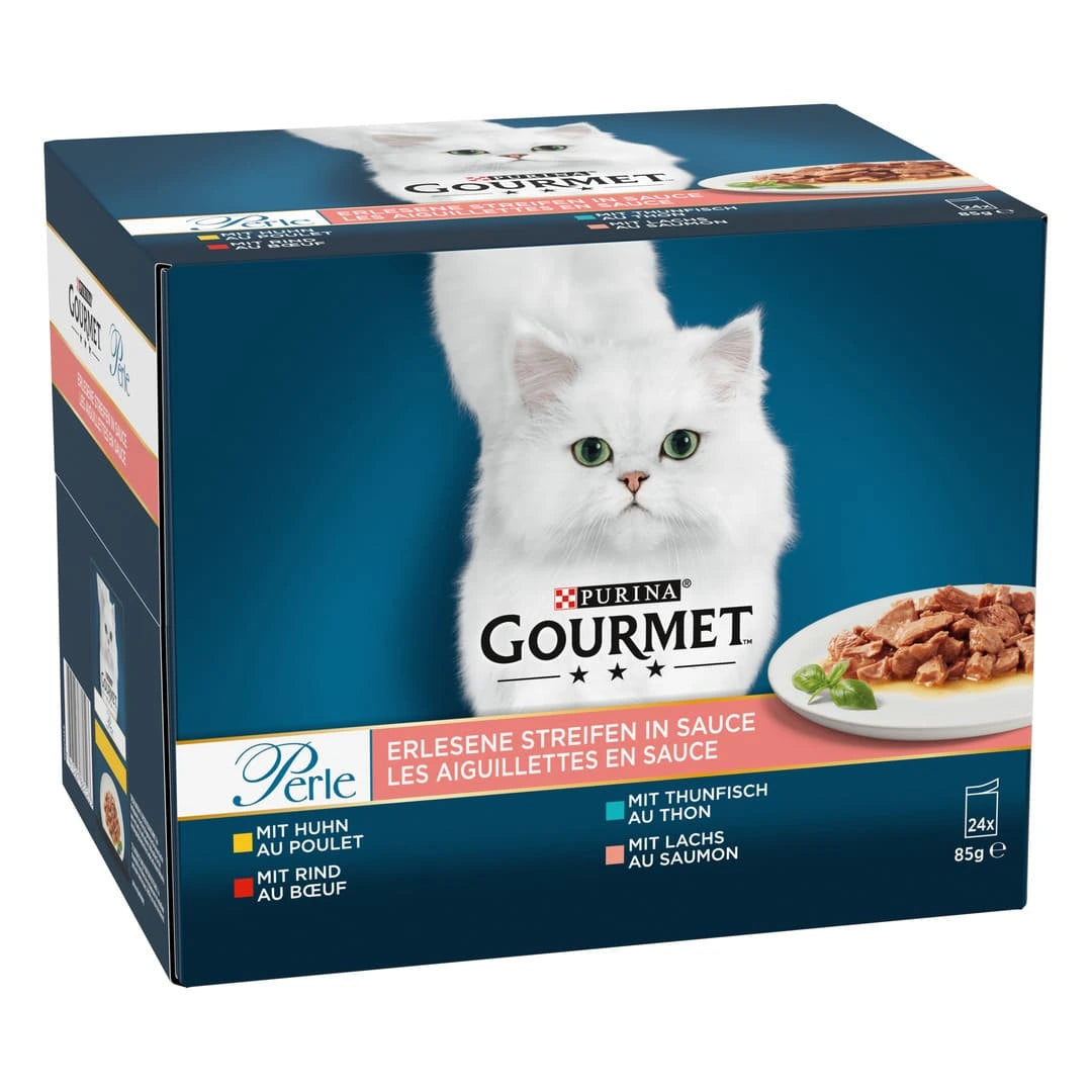 Gourmet Perle – Erlesene Streifen in Sauce (24 × 85 g)