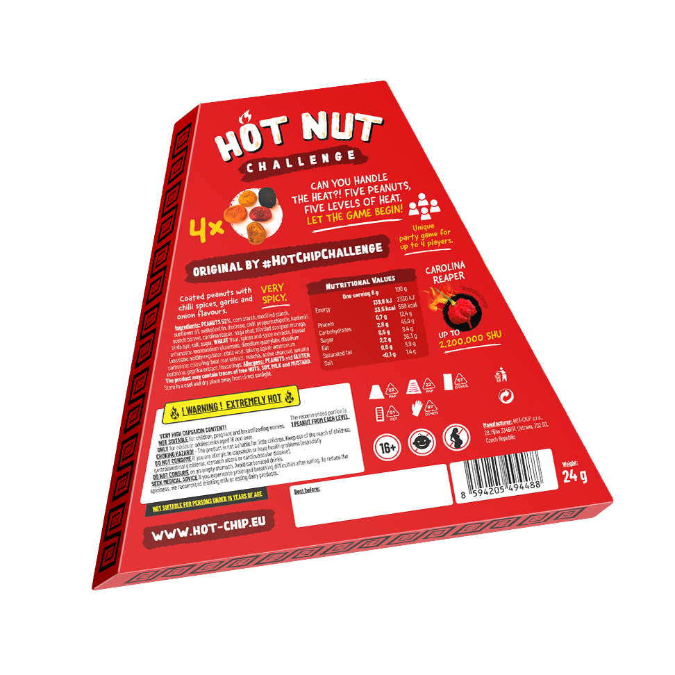 🔥 HOT-NUT Challenge 24 g – Ultra Scharfer Snack für Mutige | 5 Steps to Hell