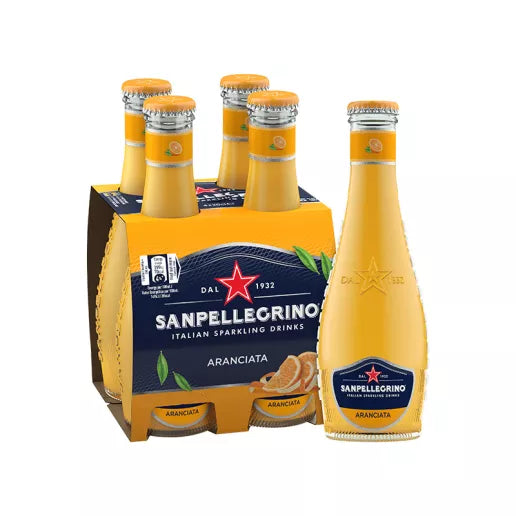Sanpellegrino Aranciata – Italienische Orangenlimonade (24 × 200 ml)