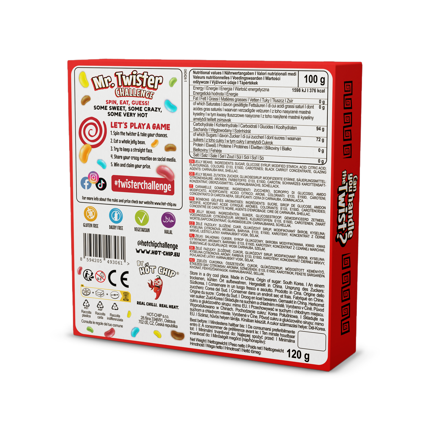 Mr. Twister Jelly Beans Challenge 120 g