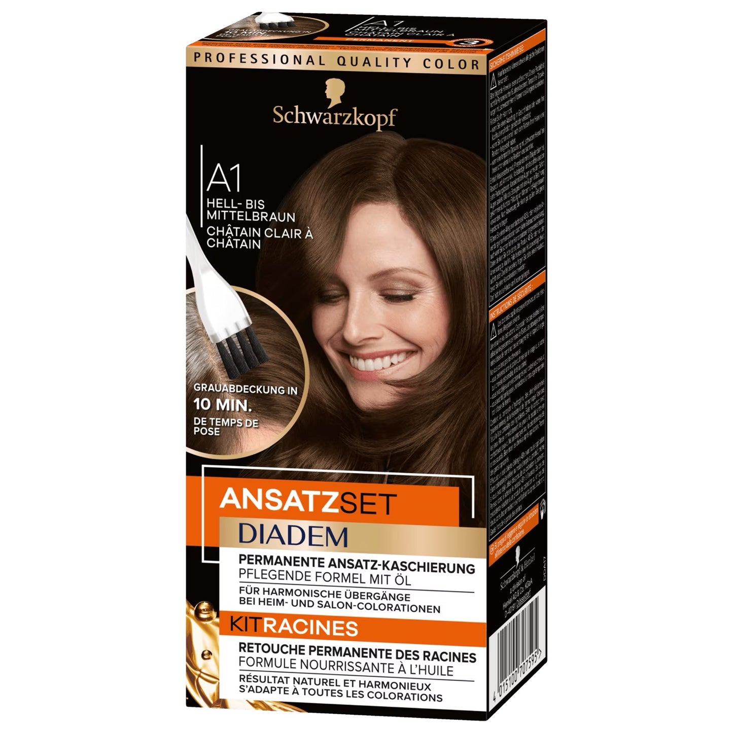 Schwarzkopf Diadem Ansatzset A1 hell- bis mittelbraun