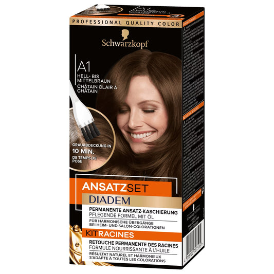 Schwarzkopf diadem attachment set A1 light to medium brown