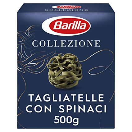 Barilla Durum Wheat Pasta Collezione Tagliatelle with Spinaci, 500g