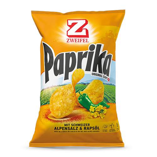 Zweifel chips, peppers, 280 g