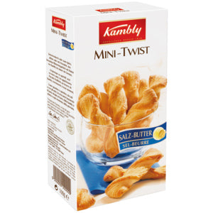 Kambly Mini Twist Salted Butter 100g