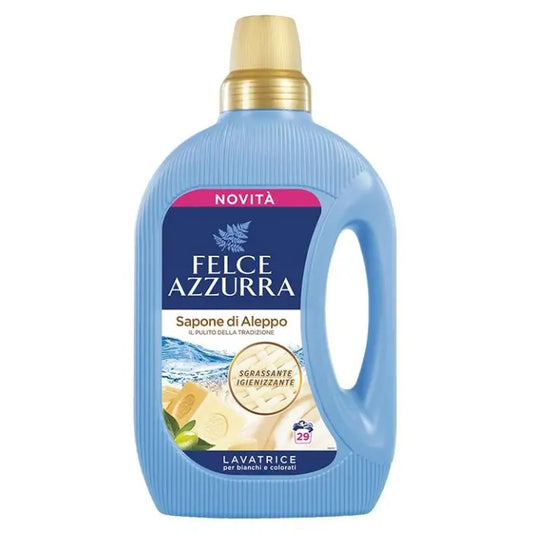 Felce Azzurra – Liquid Laundry Detergent Aleppo Soap (29 washes – 1.595 L)