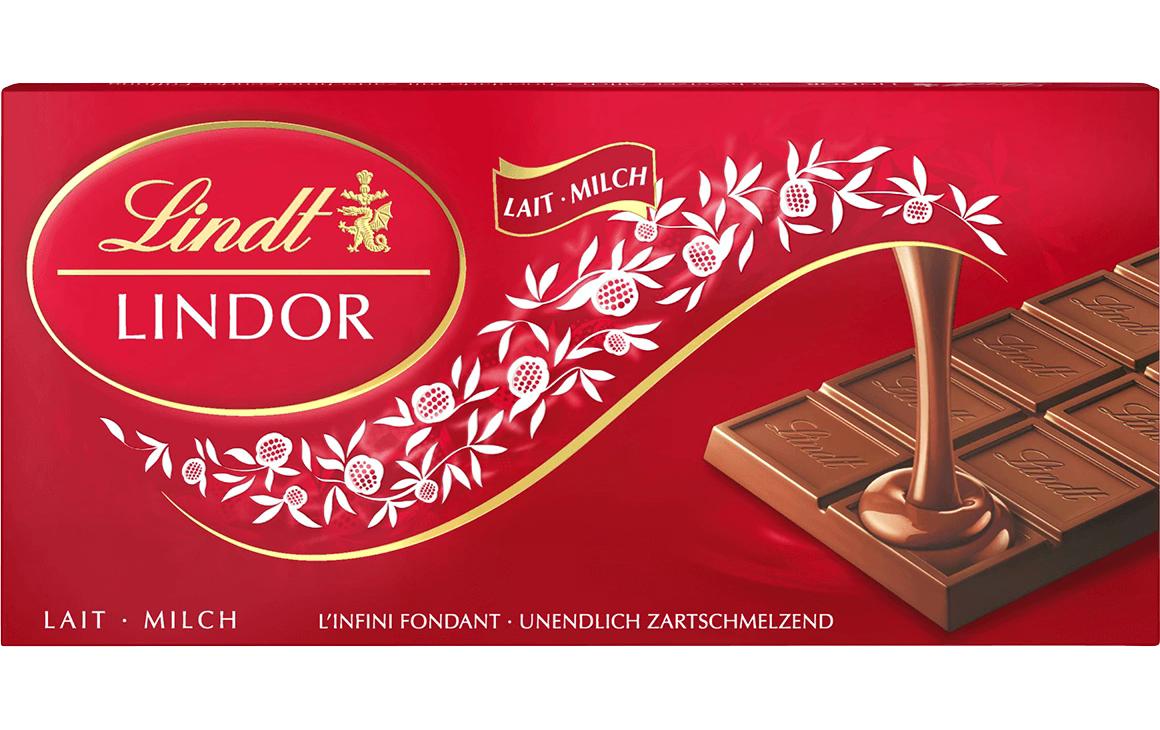 Lindt Tafelschokolade Lindor Milch 100 g