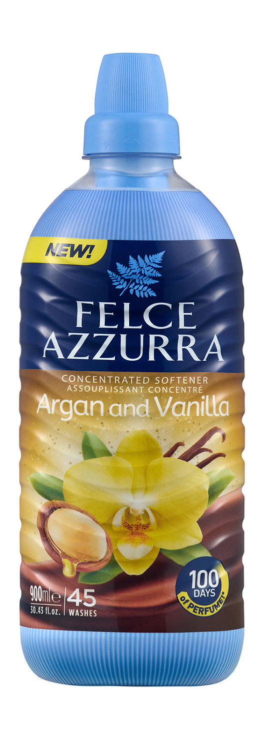 Felce Azzurra – Concentrated Fabric Softener Argan & Vanilla 900ml (45 washes)