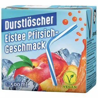 Durstlöscher Eistee Pfirsich, 500ml