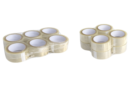 Transparentes Verpackungsklebeband 6er-Pack 50mm x 100mm