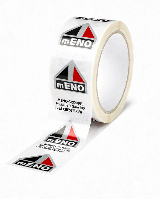 Personalisierbares transparentes Klebeband mit Firmenlogo