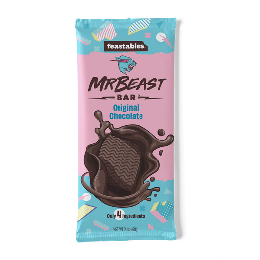 Mr. Beast Feastables Original Chocolate Bar, 60g