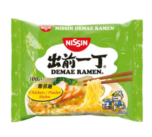 Nissin bag of noodle soup chicken 100 g