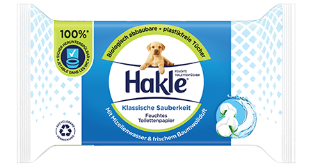 Hakle lingettes humides propreté classique 42 pièces