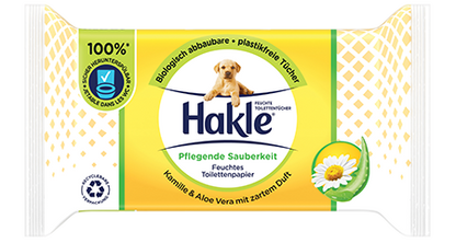 Hakle wet wipes nourishing cleanliness refills 42 pieces