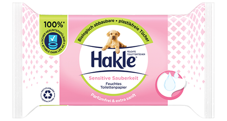 Hakle wet wipes sensitive cleanliness 42 pieces