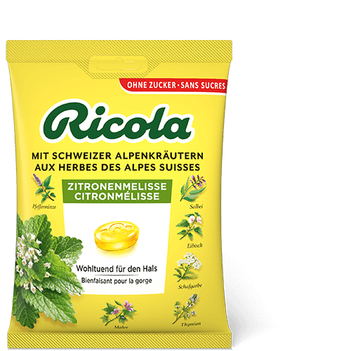 Ricola sweets lemon balm without sugar 125 g