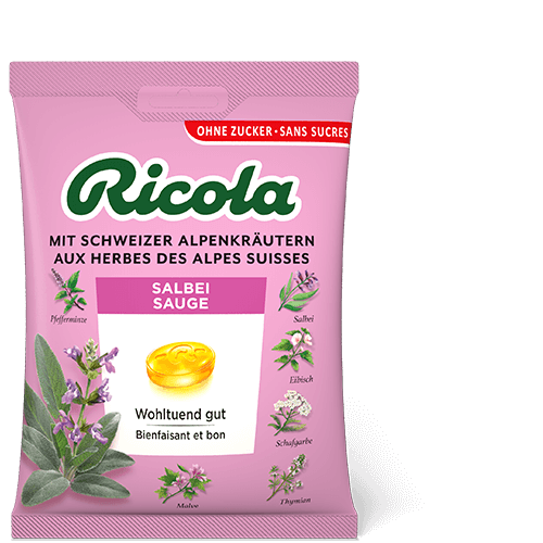 Ricola bonbons sauge sans sucre 125 g