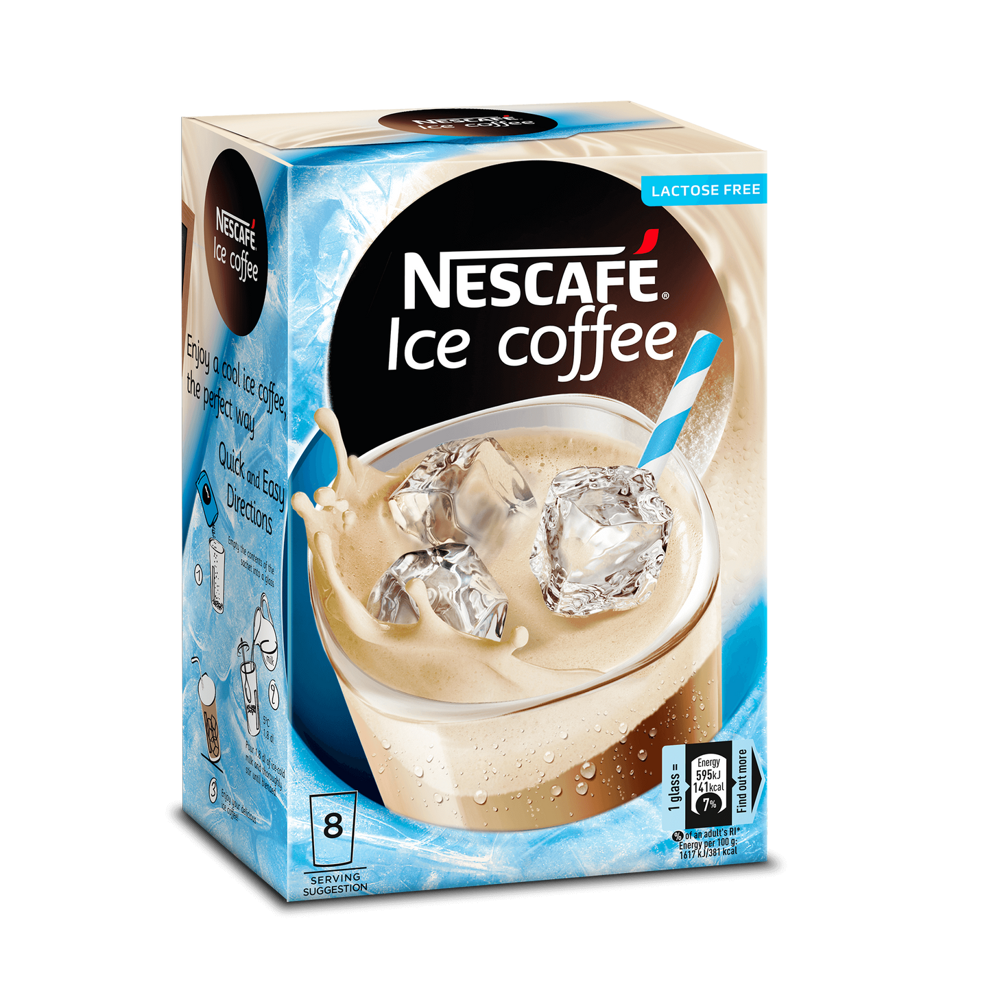 Nescafé Ice Coffee 8 sachets de café instantané