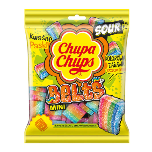 Chupa Chups Belts Mini Sour, 90g