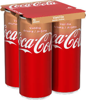 Coca-Cola Vanilla 4x250ml