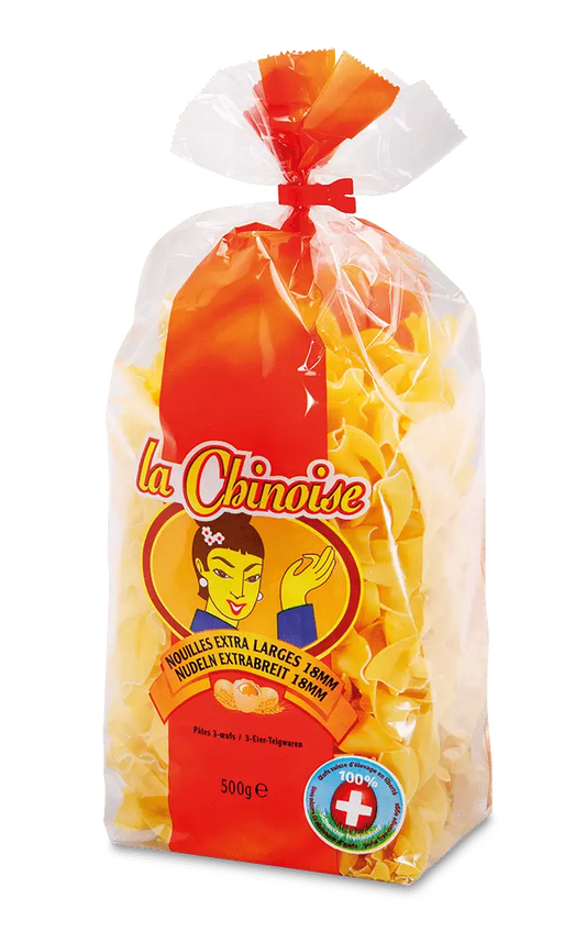 La Chinoise Eiernudeln extrabreit 18 mm (500 g) x 8