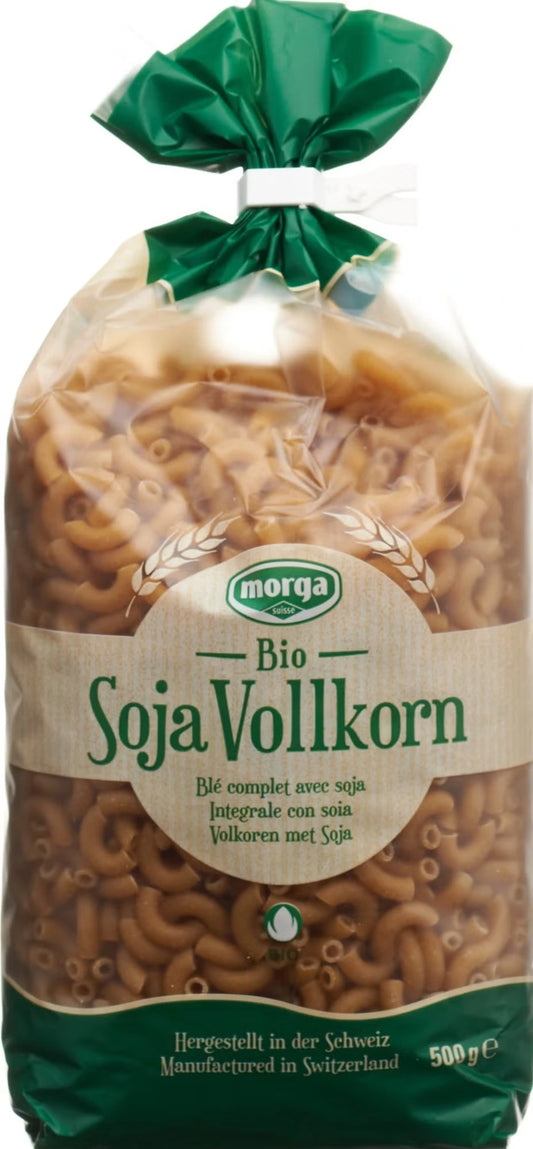 Morga Organic Whole Wheat Soy Spirals – 500 g