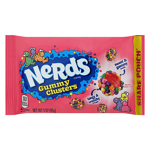 Nerds Candy Gummy Clusters Rainbow - Candy 85g x 24