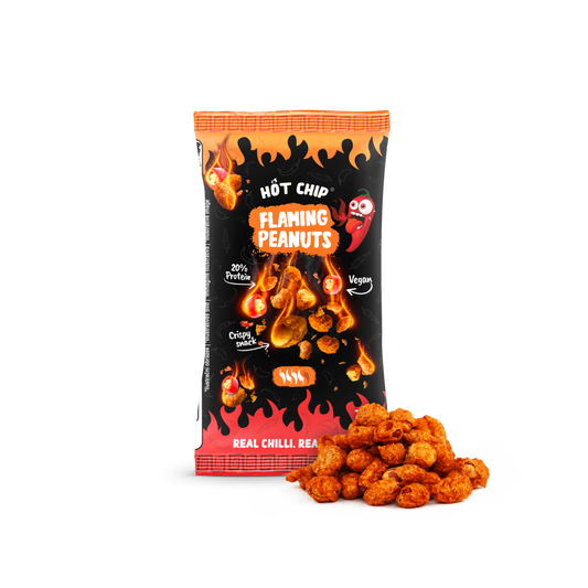 Flaming Peanuts Hot Chili Erdnüsse 70 g – Knusprig, Feurig & Unvergesslich