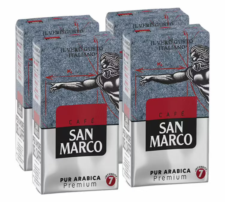 4 x 250 g - gemahlener Kaffee - Pure Arabica MSV - SAN MARCO